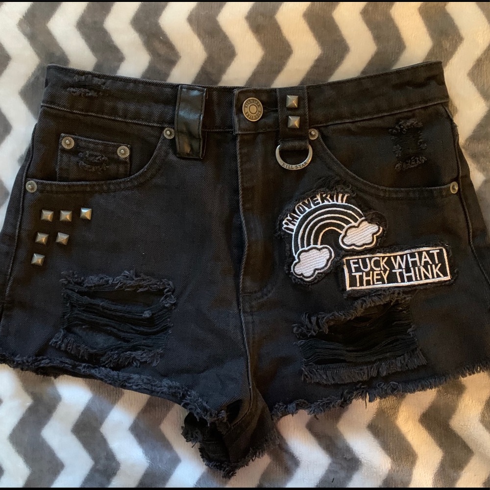 Killstar Furia Do-As-I-Say shorts